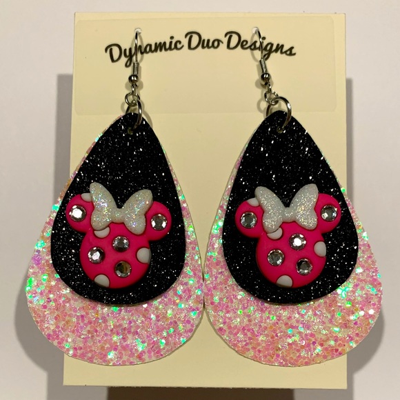 Disney Minnie Mouse handmade earrings - Picture 5 of 6